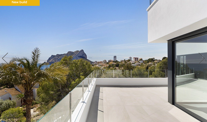 Modern luxury villa newly built with sea views in Les Bassetes Calpe